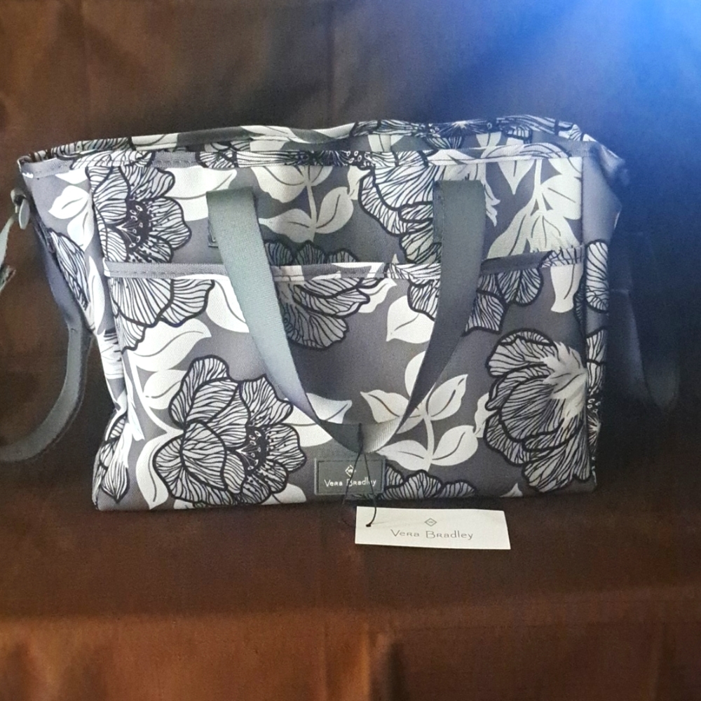 NWT Vera Bradley Moon Shadow Meadow Lighten Up Everything Organizer